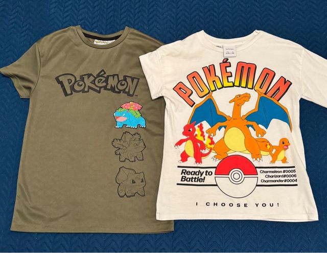 2 Camisetas Pokémon