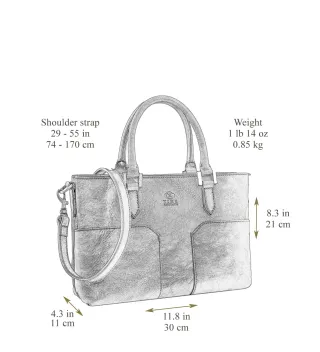 Bolso de piel marrón hecho a mano sin estrenar