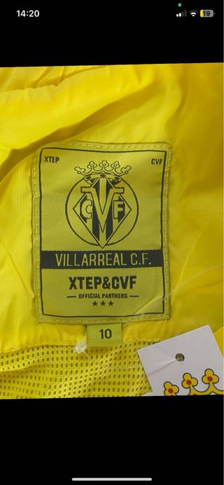 Chubasquero Joma Villarreal Retro Amarillo