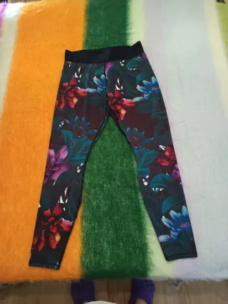 Mallas Decathlon Estampado Floral Mujer
