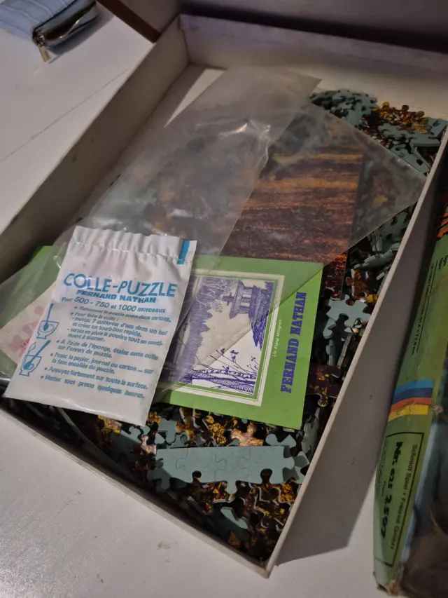 Puzzle Nathan 1000 pezzi Foresta e puzzle tigre