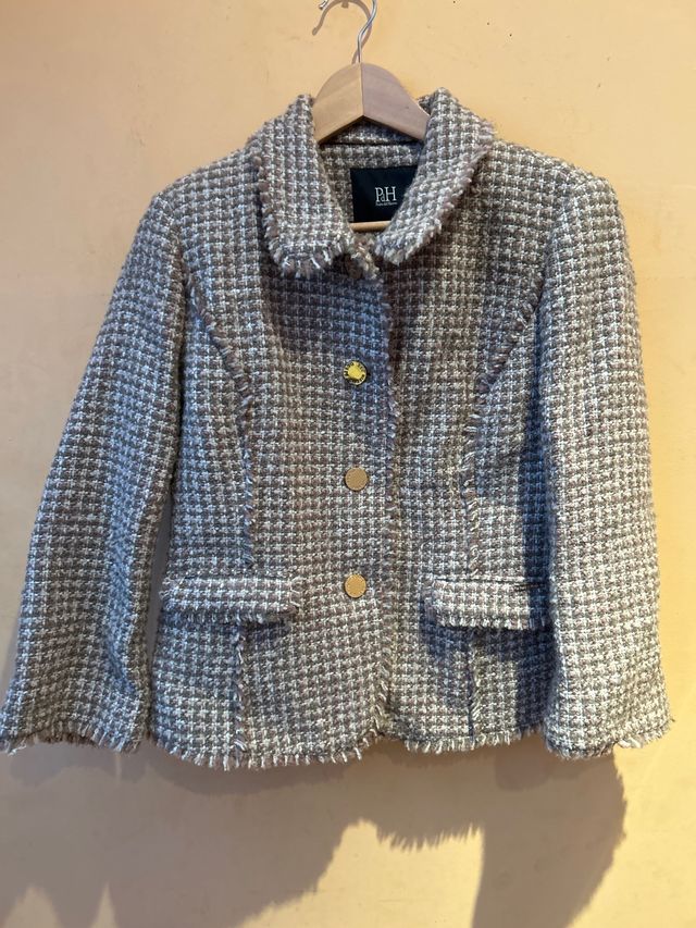 Chaqueta PH Lana Jaspeada Beige/verde