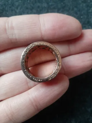 Anillo Luca Lorenzini plata bañado Oro