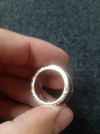 Anillo Luca Lorenzini plata bañado Oro