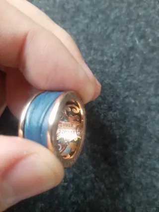 Anillo Luca Lorenzini plata bañado Oro