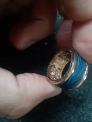 Anillo Luca Lorenzini plata bañado Oro