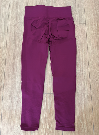 Mallas leggins deportivos mujer morados gym