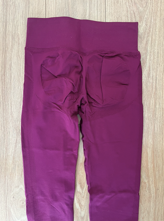 Mallas leggins deportivos mujer morados gym