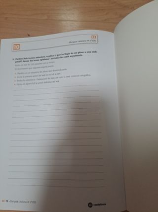 Competència lingüística, Llengua catalana, 4 ESO