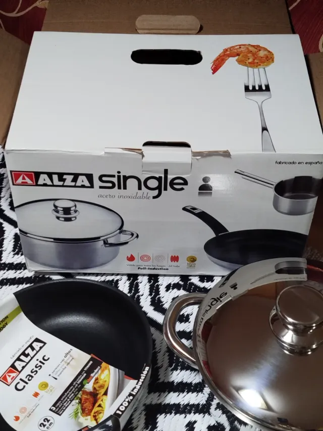 Juego Batería Cocina ALZA Acero Inoxidable