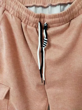 Pantalón pana rosa palo