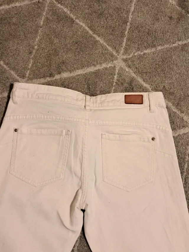 Pantalón blanco IKKS con detalle lateral