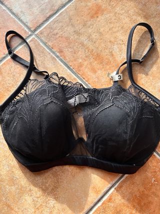 Sujetador Intimissimi 90C Encaje Negro
