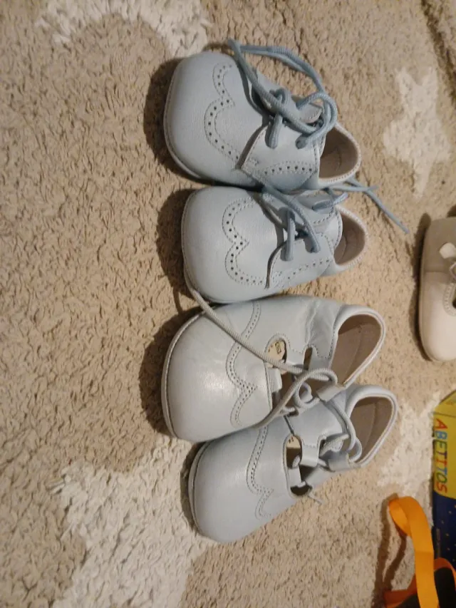2 Pares Zapatos Bebé Azul