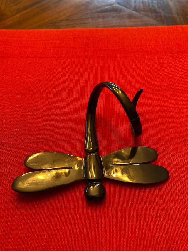 Servilleteros de carey antiguos estilo libélula