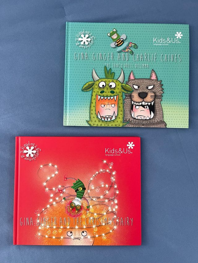 3 Libros Kids & us. Gina Ginger. Listen and touch.