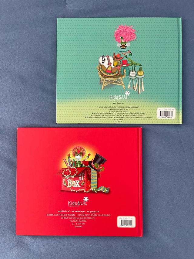 3 Libros Kids & us. Gina Ginger. Listen and touch.