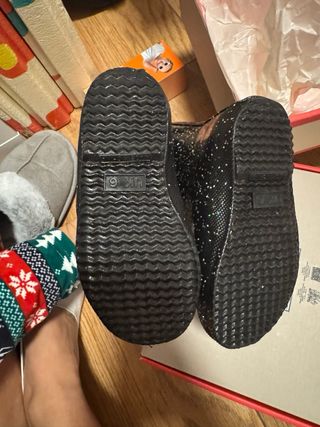 Botas Hunter bebé negro glitter