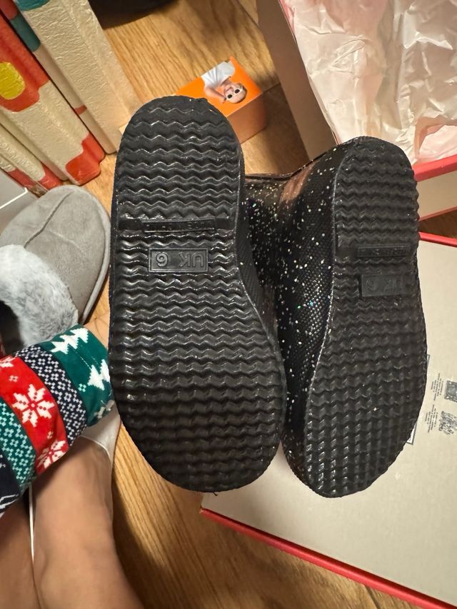 Botas Hunter bebé negro glitter