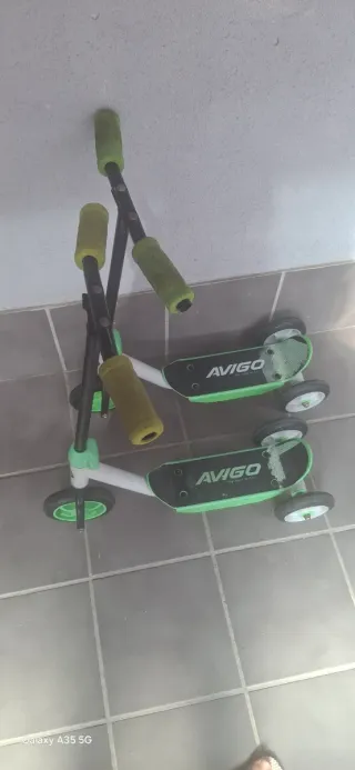 2 Patinetes Avigo 3 Ruedas Verdes