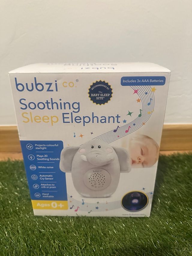 Elefante Sonoro Bubzi. Sonido blanco bebés