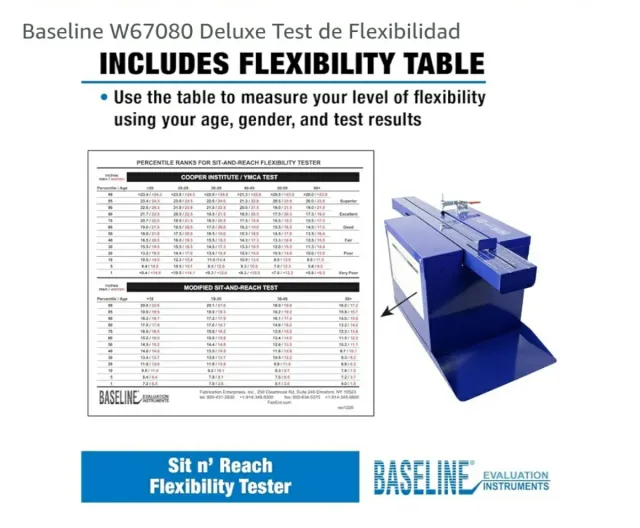 Test de Flexibilidad Baseline W67080 Deluxe
