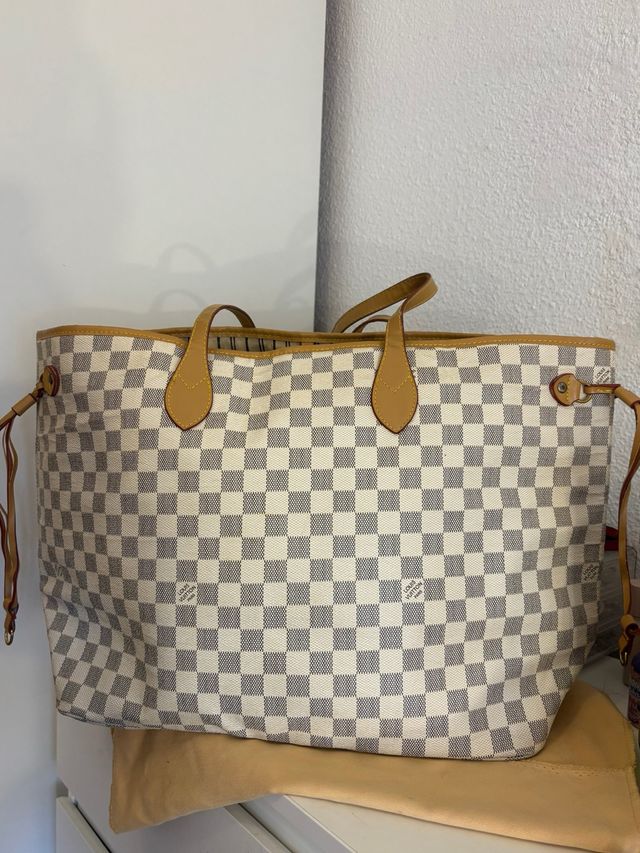 Bolso Louis Vuitton Damier Azur Neverfull MM
