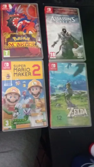 4 Juegos Nintendo Switch: Pokémon, Zelda, Mario, A