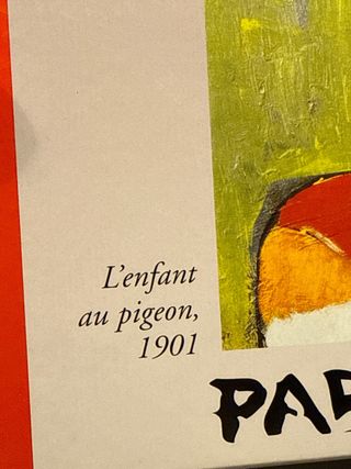 Puzzle Pablo Picasso L'enfant au pigeon
