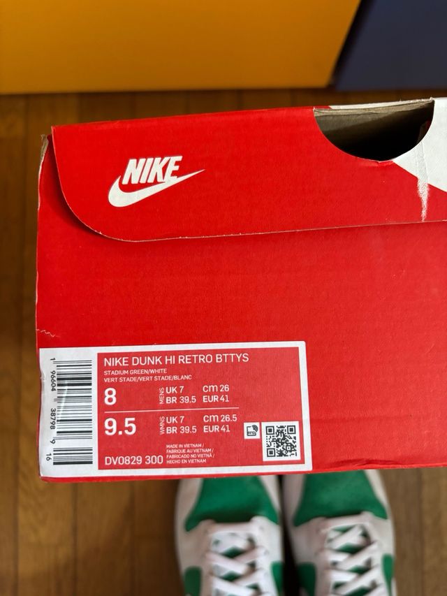 Nike Dunk High Verde e Bianco