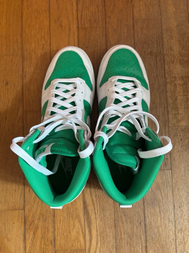 Nike Dunk High Verde e Bianco