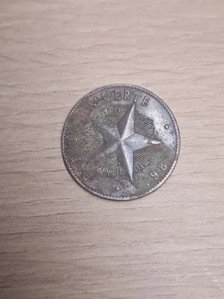 Moneda 1 Peso Cuba 1985