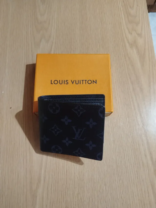 Portafoglio Louis Vuitton Nero e Grigio