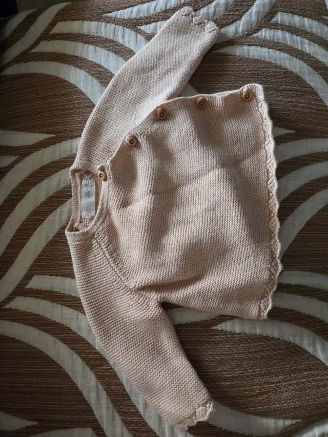 Chaqueta Zara bebé rosa