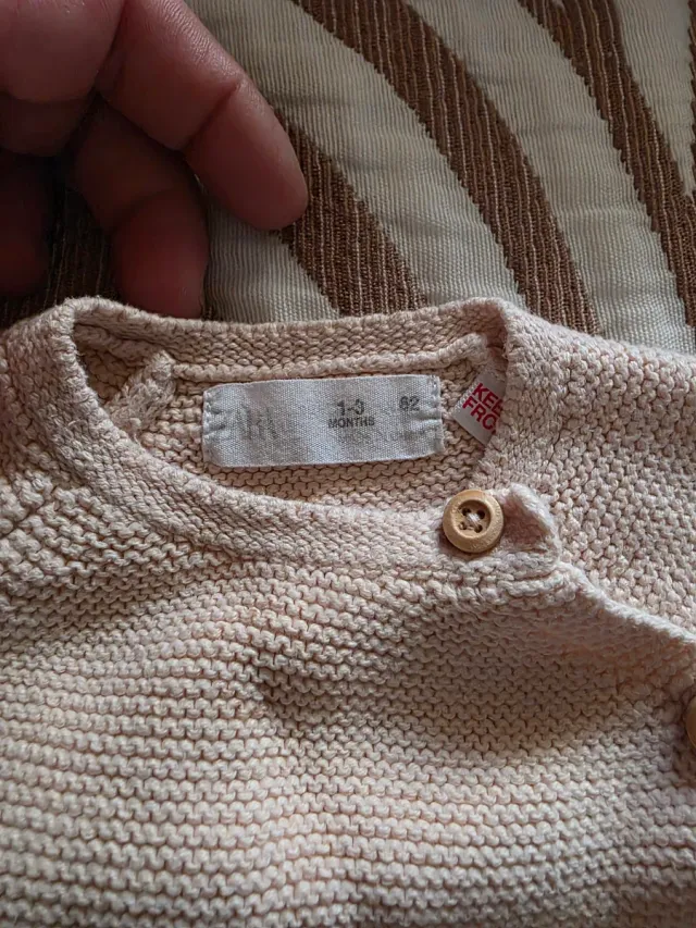 Chaqueta Zara bebé rosa