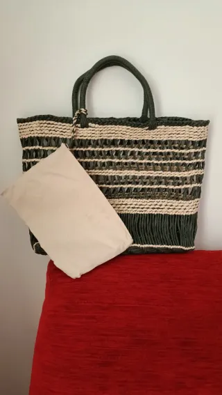 Bolso Zara de mimbre