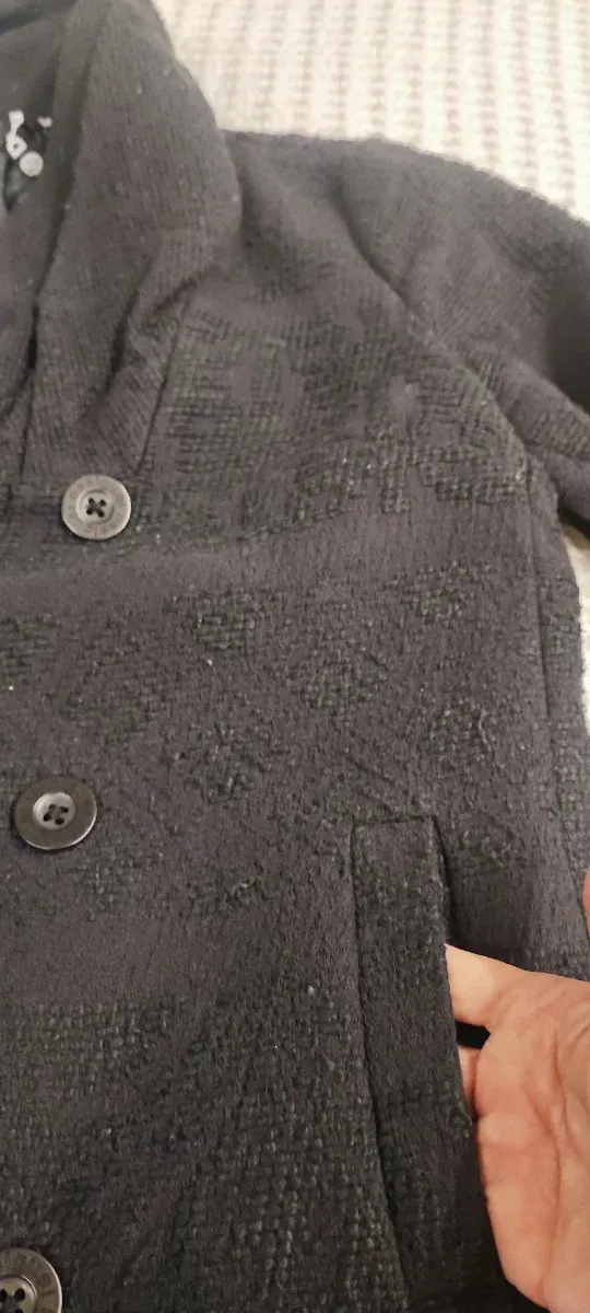 Abrigo Desigual Negro Talla M