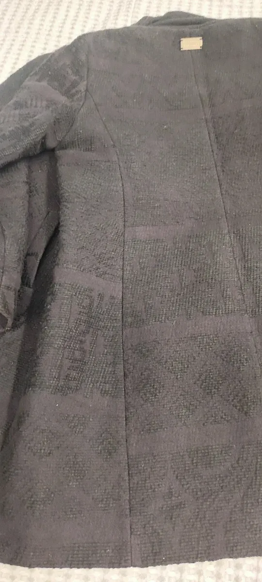 Abrigo Desigual Negro Talla M