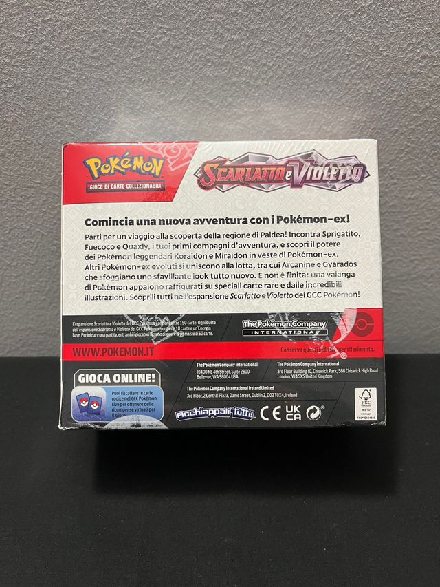 Pokemon tgc: Box da 36 Scarlatto e Violetto base.
