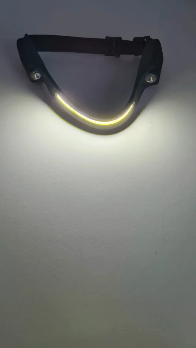 Lanterna frontale con fascia regolabile