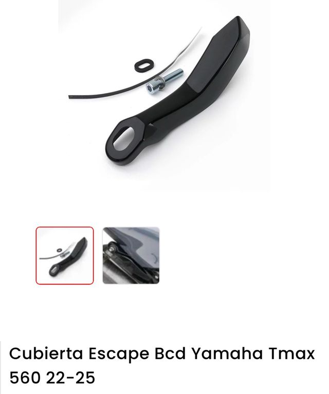 Cubierta Escape BCD Yamaha Tmax 560