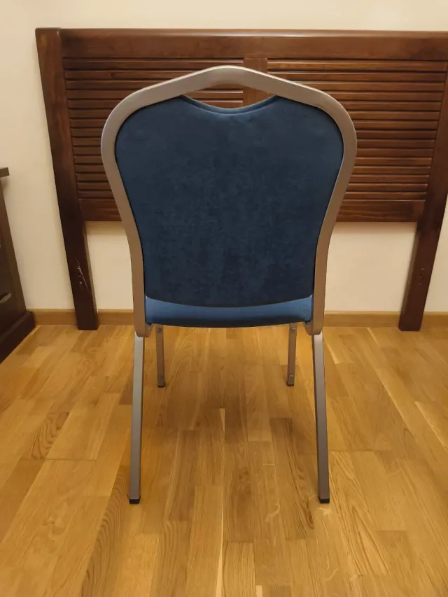 4 Sillas de Cocina Tela y Metal