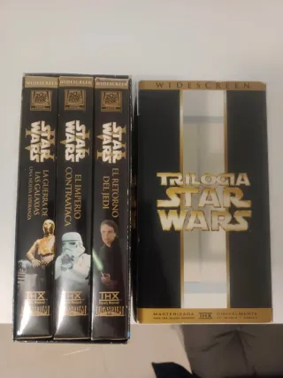 Trilogía Star Wars VHS Widescreen