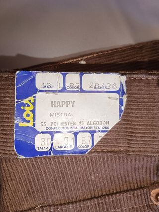 Pantalones Lois Marrón Vintage 80s/90s