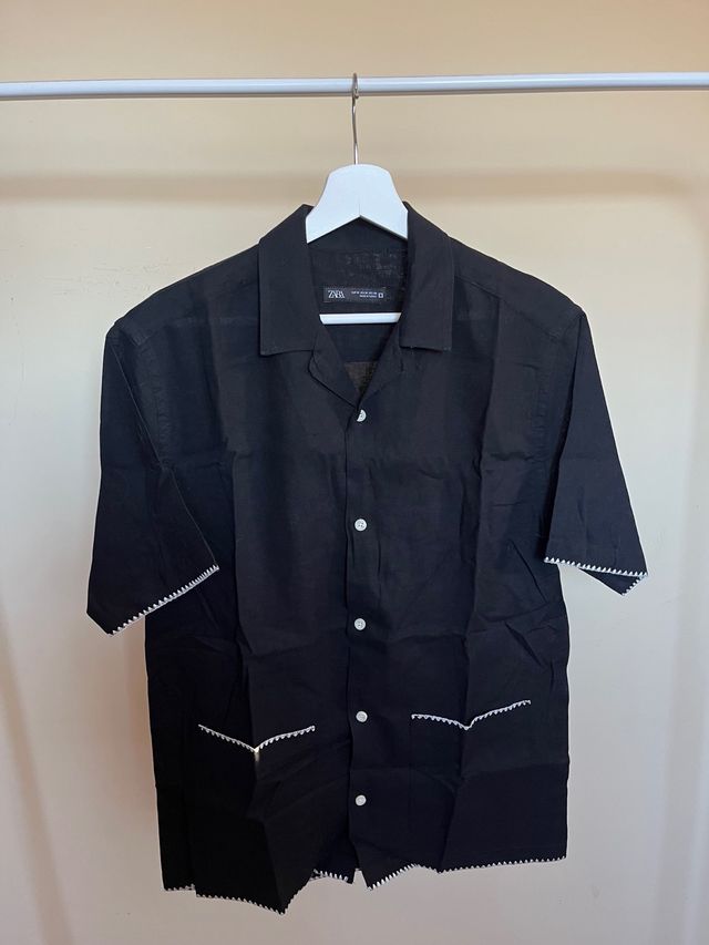 Camisa Zara manga corta