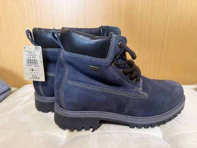 Botas azules de Invierno  con borreguillo