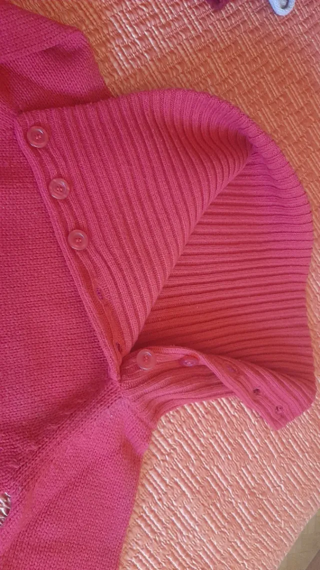 Jersey mujer cuello botones