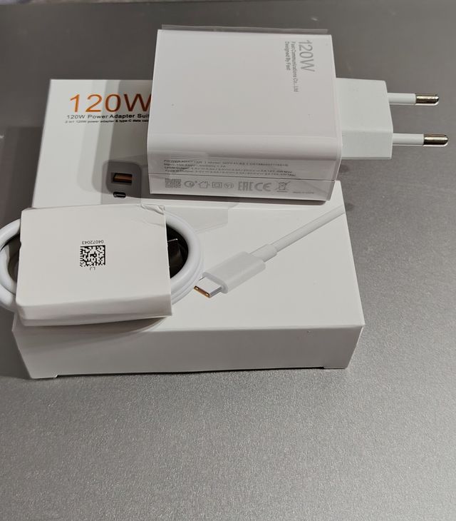Cargador compartible Xiaomi 120W + Cable Tipo-C