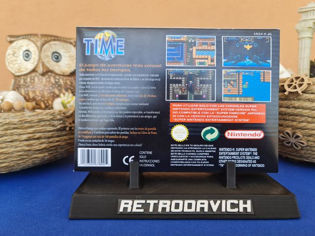 Caixa de Substituição Illusion of Time SNES