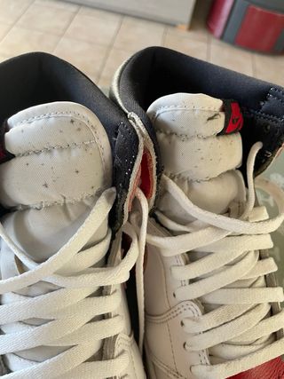 Scarpe Nike Air Jordan 1 Rosse Bianche